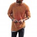 Fashion Men’s Knitting Solid Color O  Neck T  shirt Long  Sleeved Regular Fit Casual T  shirt