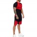 Casual Sports Short Sleeve Set Quick Drying Breathable Fitness Running Sports T  Shirts Sports Shorts Loose Short Men Sport Wear