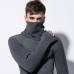 High Street Turtleneck Thick Warm Knitted Sweaters Fall Winter Men’s Fashion Solid Color Pullovers